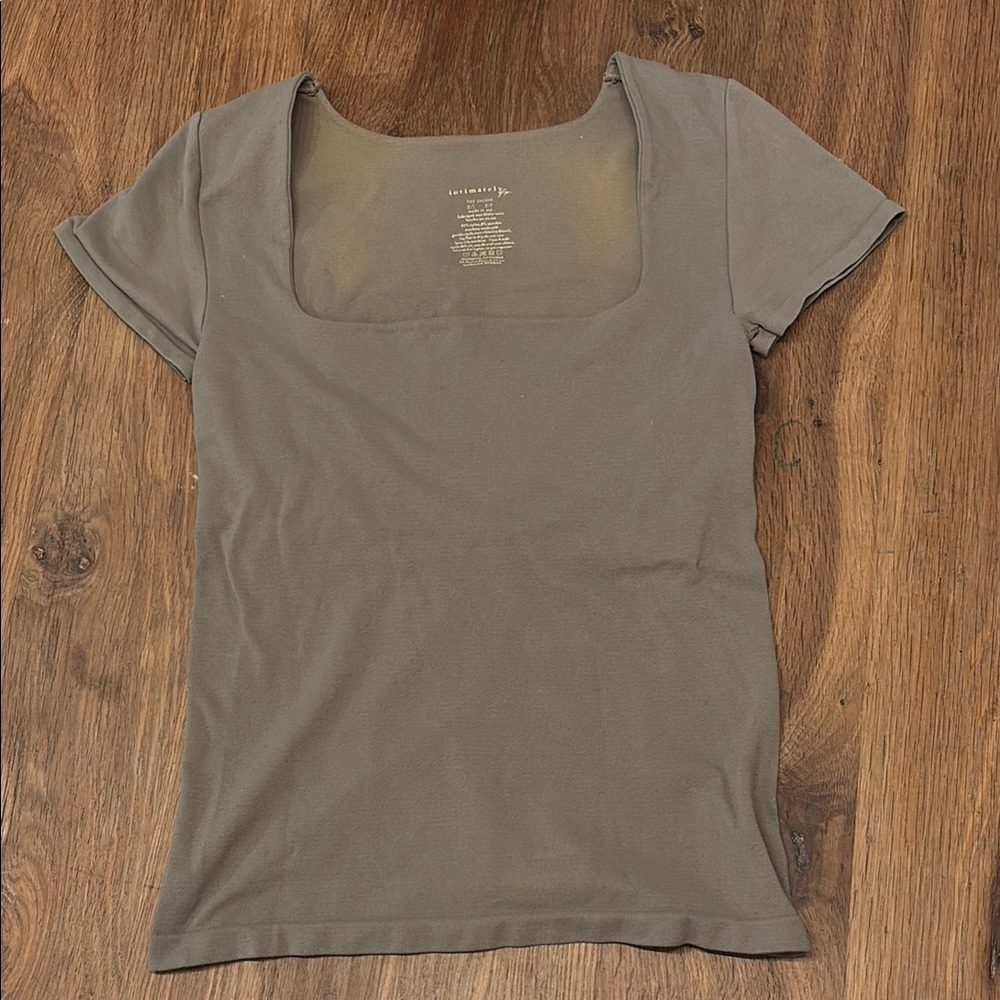 Free People Fitted Short Sleeve Tee